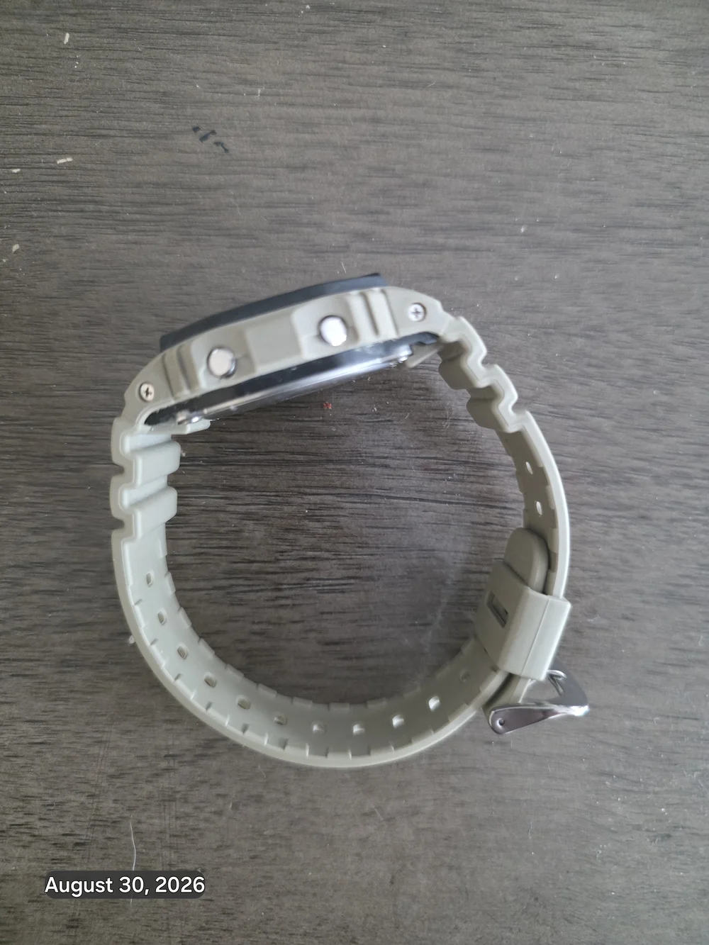 G-Shock Digital Watch in Beige and Black